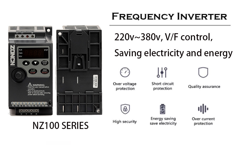 Variable Frequency Low Voltage Inverter 0.4KW 0.75KW 1.5KW 2.2KW
