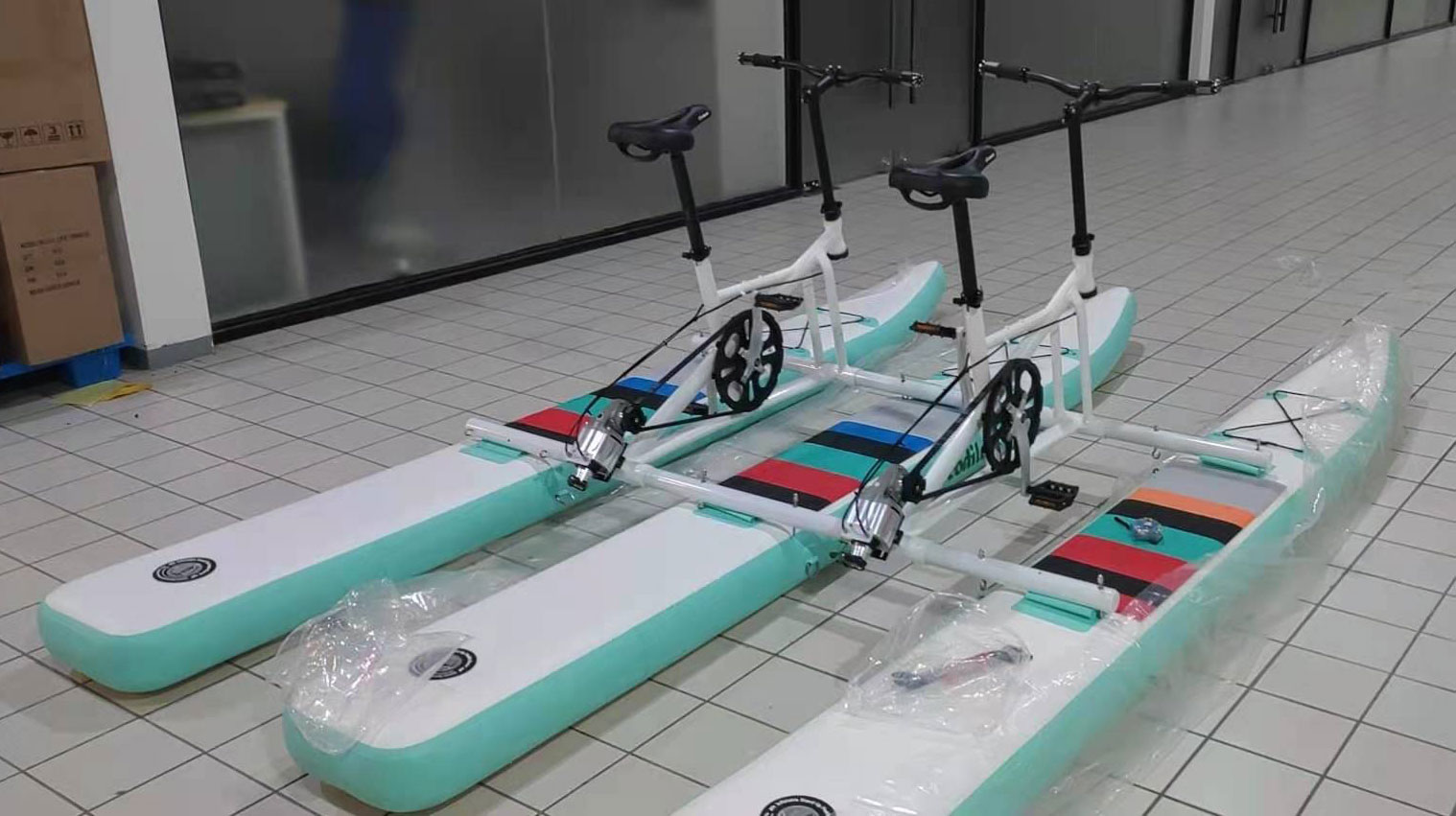 Water Bike Adult Sea Sports Portable Inflatable Floating Water Pedal Bicycle Aqua Bike