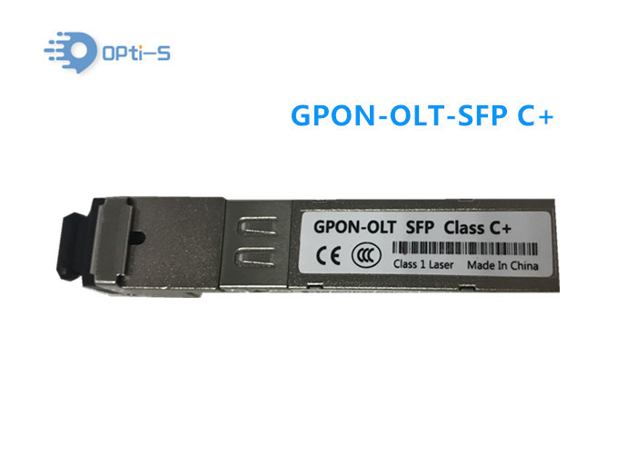 Class C+ 20km GPON OLT SFP Module TX 1490nm 2.488Gbps RX 1310nm 1.244Gbps huawei zte fiberhome compatible