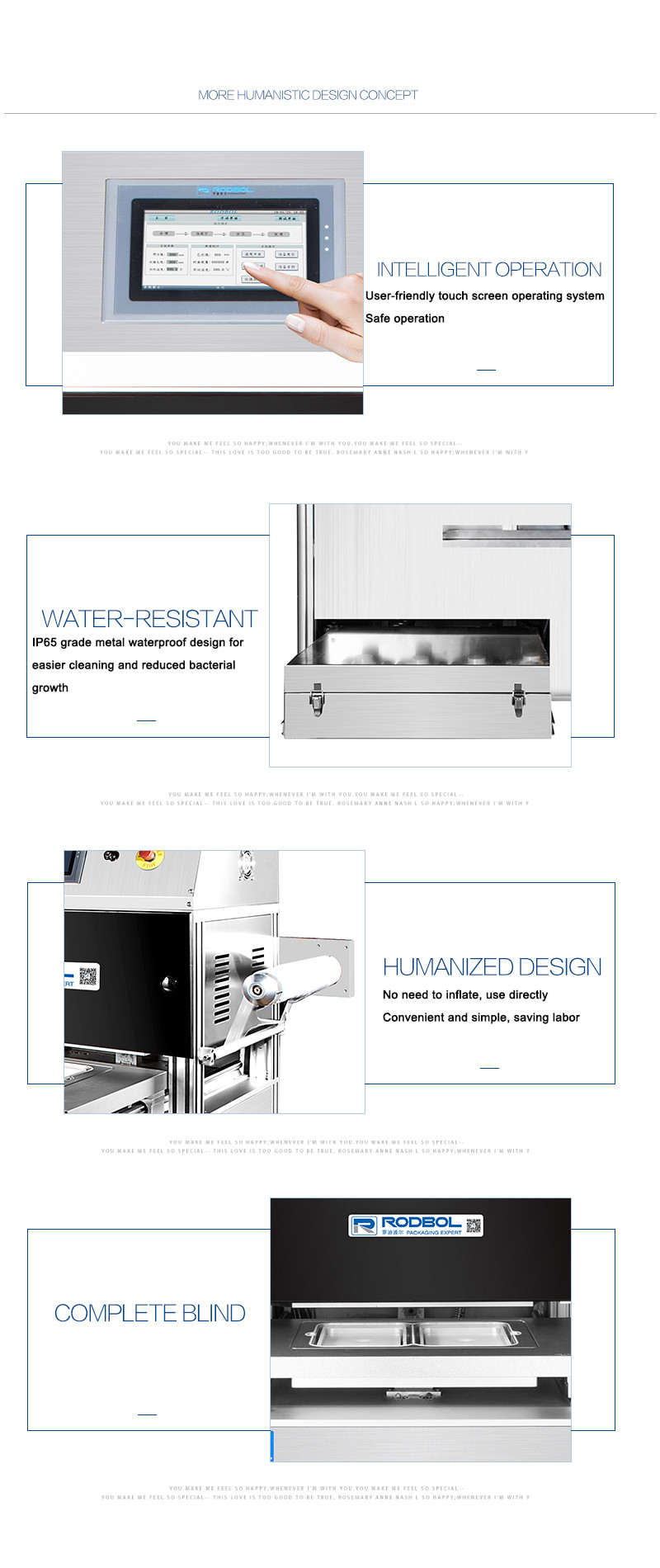MAP Vacuum Skin Packaging Machine Commercial For Packing Seafood Cheese
