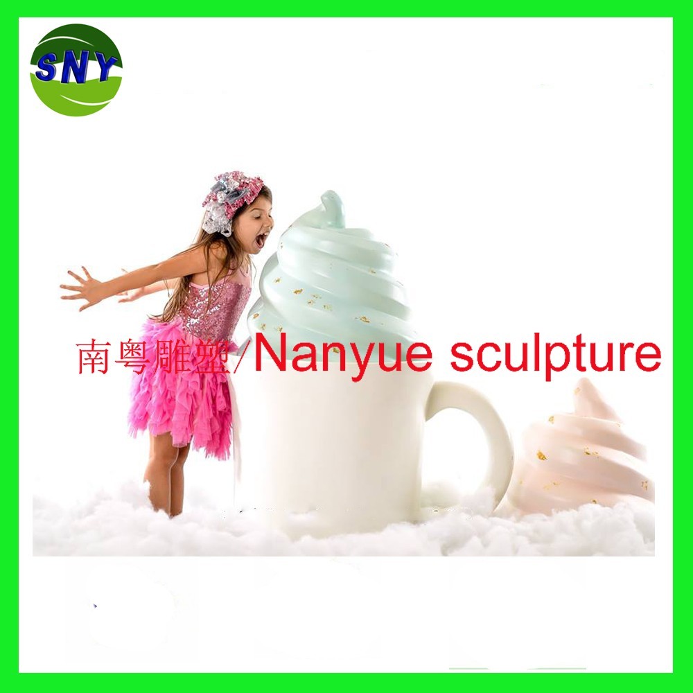customize size fiberglass icecream as decoration statue in plaza hall or supermarket