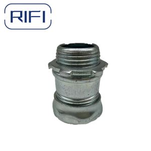 RIFI-EMT Compression Connector Zinc Used To Join EMT To EMT Or A Enclouse