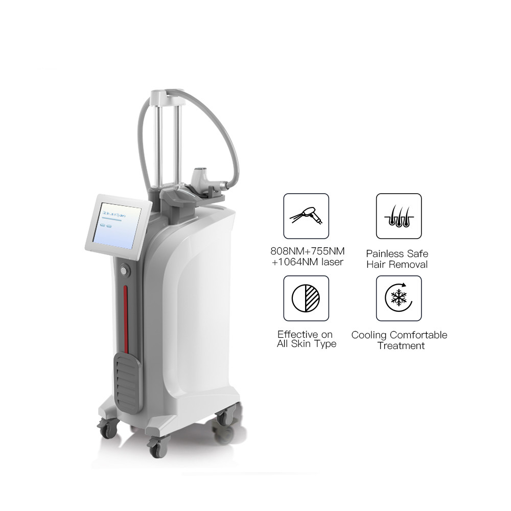 Magneto Optical 755nm Diode Laser Hair Removal Machine 400W White