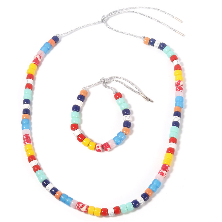 Howlite Imperial Multi Color Beads Bracelets For Holidays RTS Approval