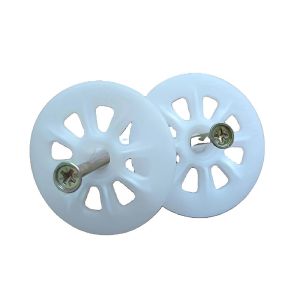 Custom White Wall Insulation Anchor For Fixing Boards Spiral Shank Design Corrosion Resistance