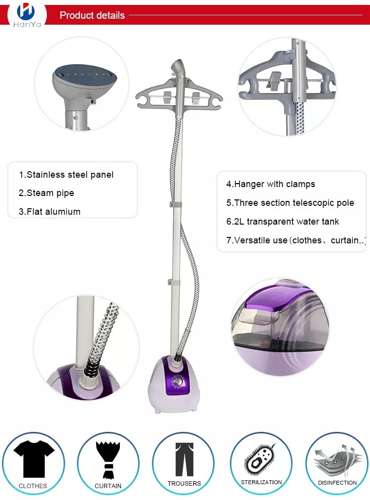 Auto Shut Off Wrinkle Remover Clothes Steamer Flexible Use Of Space For Clothes