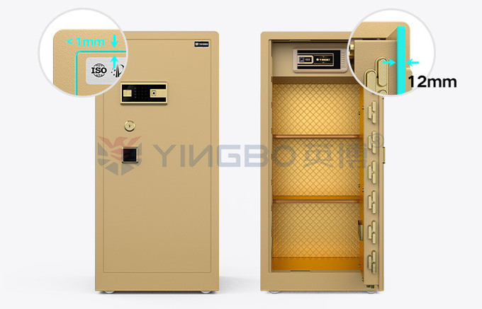 95kg Solid Steel Smart Safe Box For Home Security YB/RS-120 Gold