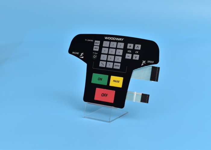 Embossing Tactile Membrane Switch Double Tail Rich Color With Multi Keys