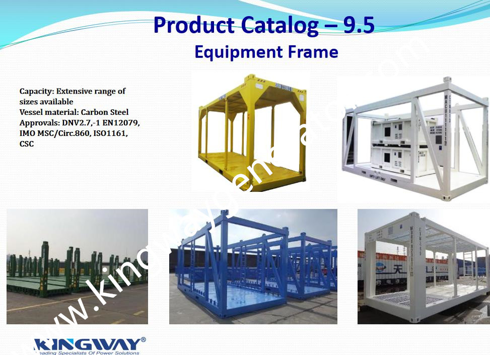 Spreader Fixed On The Lifting Lugs 40ft offshore container Lifting Frame Tank