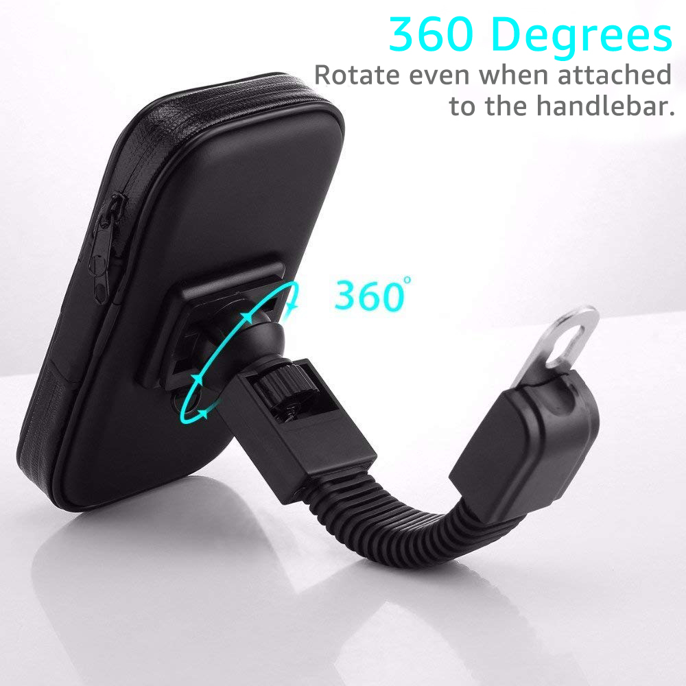Morfayer Rear View 6.3inch Motorcycle Phone Holder Waterproof