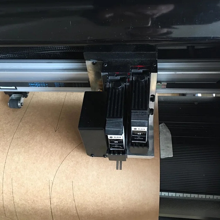 2 In 1 Vertical Inkjet Cutter Plotter CAD File Format PLT For 120 To 180cm Width