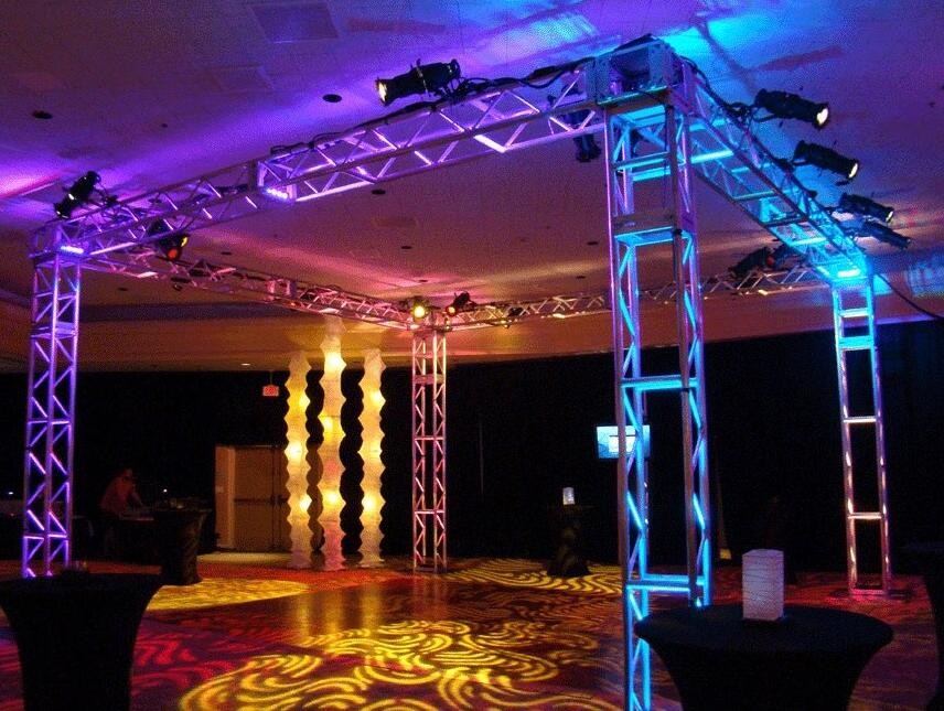 250*250 MM Screw Trade Aluminum Square Truss For Exhibition Booth