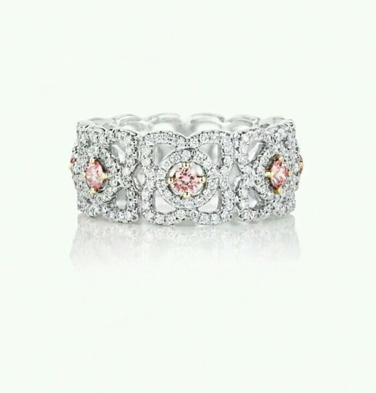 diamonds of sakura key 18kt gold with yellow gold or white gold or pink gold