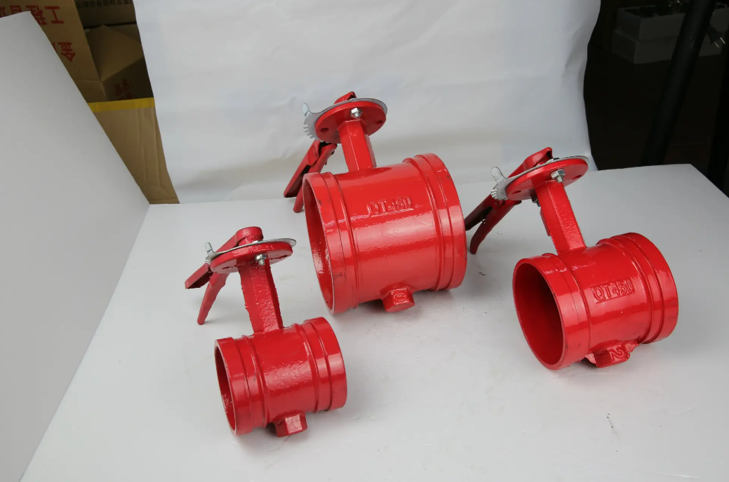 Gas Media Soft Seal Clamp Type D381X-16Q Turbine Groove Butterfly Valve for Industrial