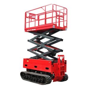 China High Strength Crawler Type  Warehouse Scissor Lift 6m All Terrain Scissor Lift on sale