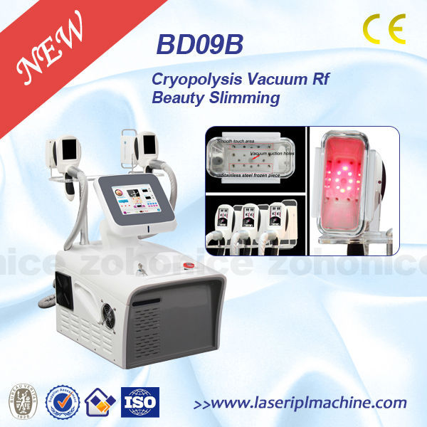 5M RF frequency RF Red Light Laser Body Slimming Machine Cryo Therapy Vacuum Two Handles 92*75.5*44CM