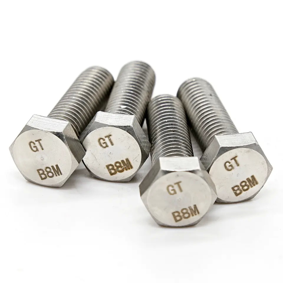 Super Duplex Stainless Steel Bolts SS2205 2507 Hex Head Bolt And Nuts Full Threads