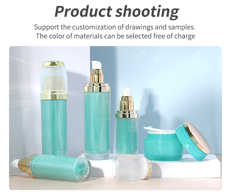 Customized Acrylic Bottles 100g Face Cream Jars Cosmetic With Screen Printing Logo Acceptable