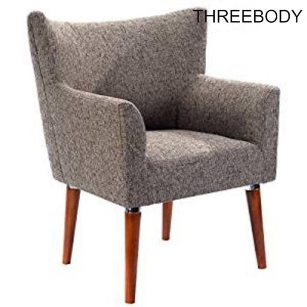 Commercial Modern Hotel Furniture Comfortable Coffee Shop Lounge Chair Wooden