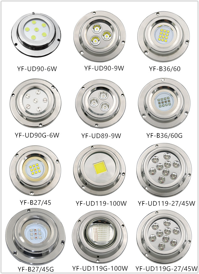 Bronze 450w Ocean Led Underwater Lights IP68 Underwater Transom Lights