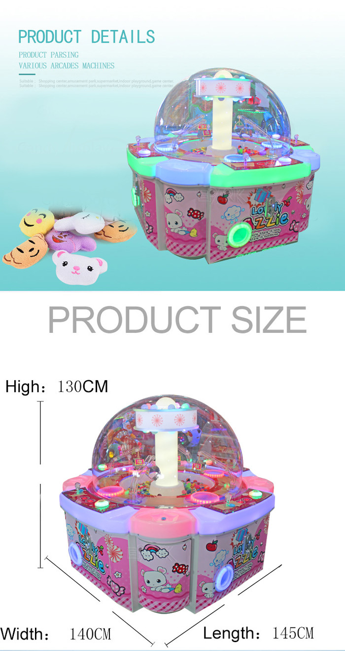Big Mall Four People Crane Candy Machine / Gift Grabber Machine