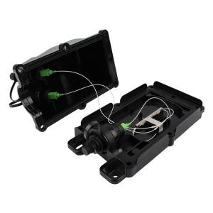 Black Fiber Access Terminal 2 Pole Terminal Junction Box Customized