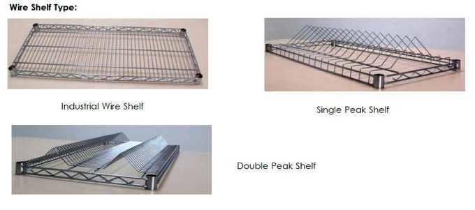 4 Layers Chrome Wire Basket ESD Shelf Trolley With Handrail