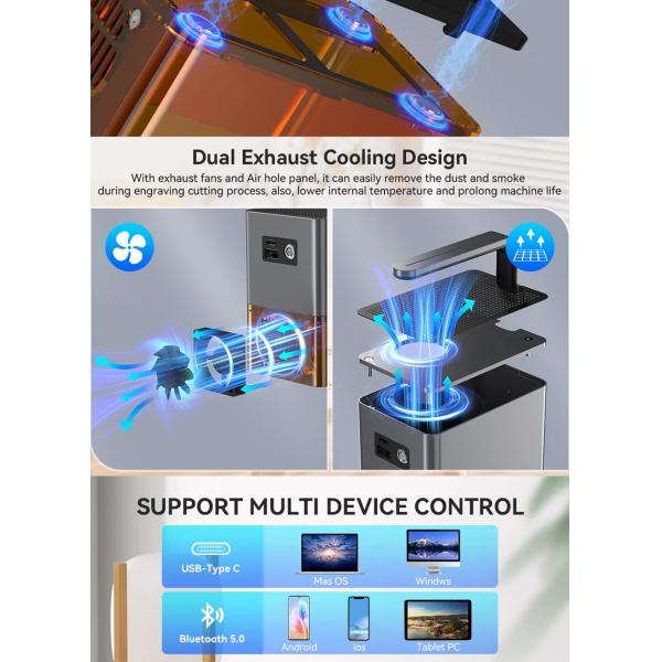 Home Mini Portable Handheld Laser Engraver Laser Marking Machine For Metal / Non Metal