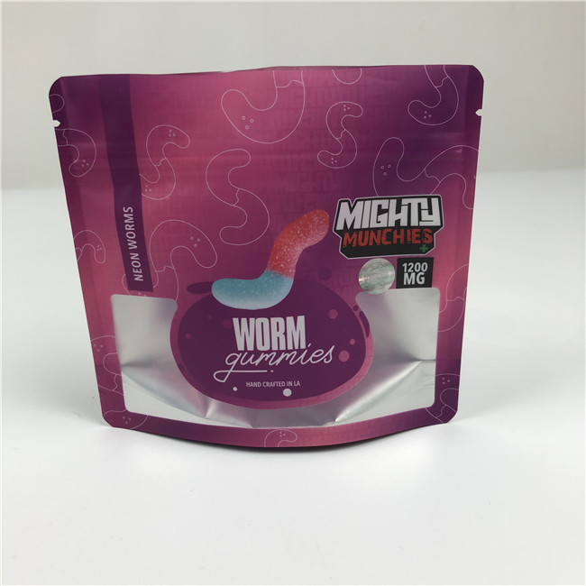 Professional Service Digital Printed Bags with Glossy/Matte Printing Finishing Gummy Edible Mylar Bags