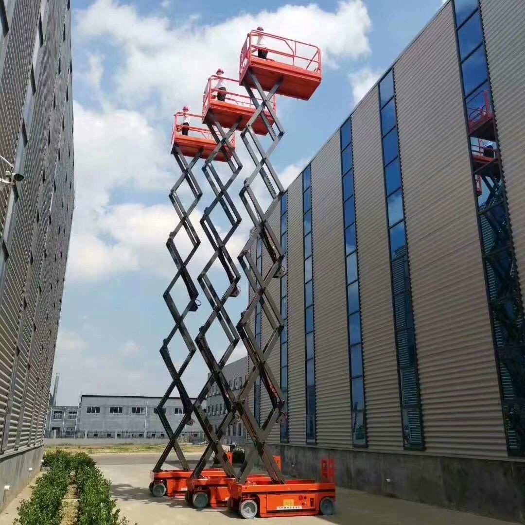 6m Electric Mini Scissor Lift Self Propelled Elevating Work Platforms CE ISO9001 SGS