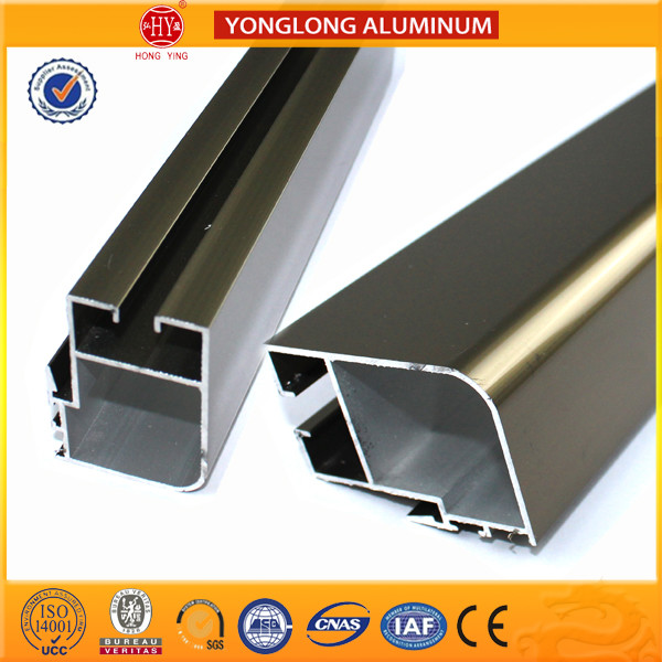 Electrolytic Coated Aluminum Window Profiles Bronze Matte Flat Corrosion - Resistant