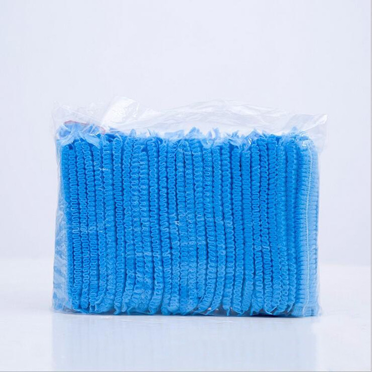 Machine Made Non Woven Mob Cap Detectable With Metallic Strip