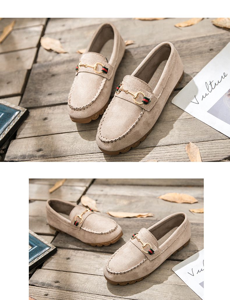 Warm Women's Casual Loafers Soft Bottom Plus Velvet Flat Shoes New Styles