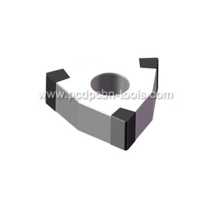 Brazed PCBN Hard Turning Inserts Gray Iron Brake Drum Use With Six Cutting Edges
