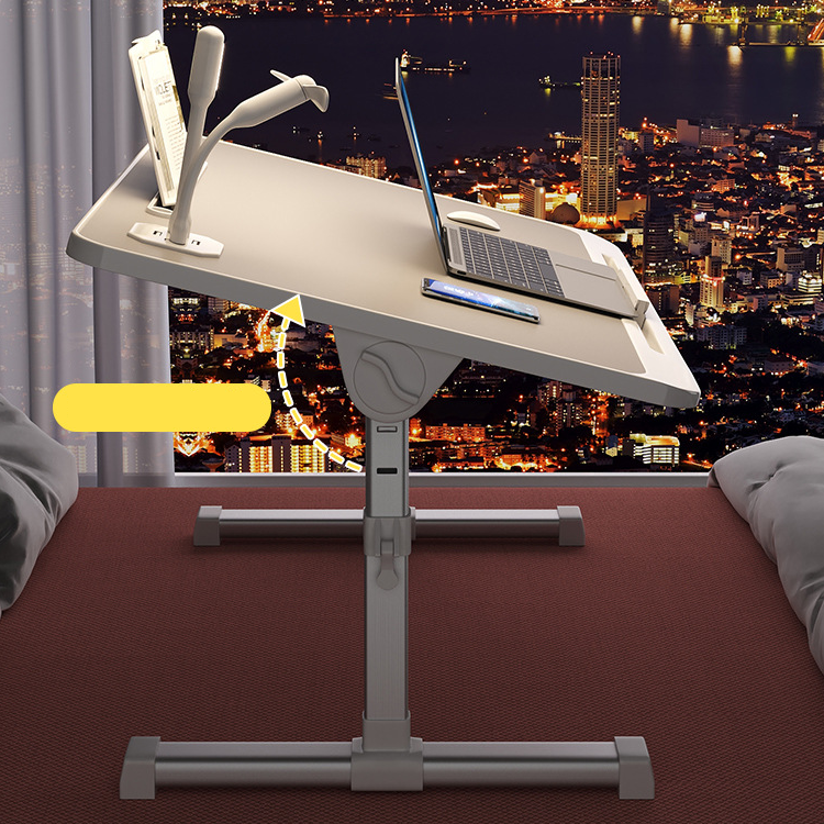 Eco-Friendly Partical Board Material White Height-Adjustable Computer Desk for Home Office