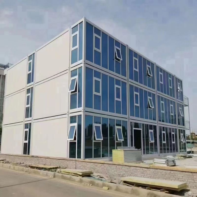 20ft 2 Storey Container House for Luxury Living and Work in Steel Structure Material