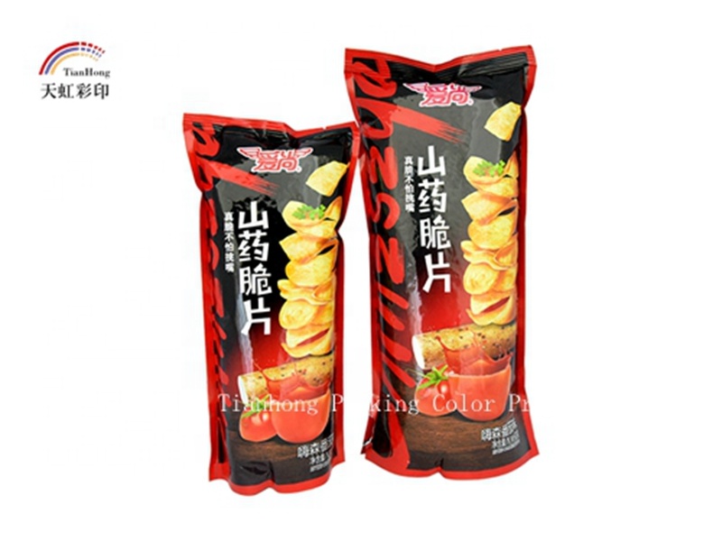Custom Printed Zipper Top Stand Up Pouch for Air and Water Proof Eco Friendly Snacks