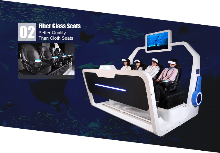 Theme Park VR Multiplayer Games 9D VR Shooting Games For 4 Players