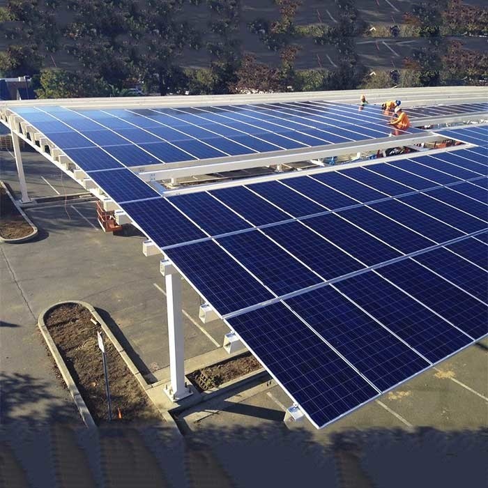 5deg - 15Deg Installation aluminum solar carport structures solar bracket solar structure