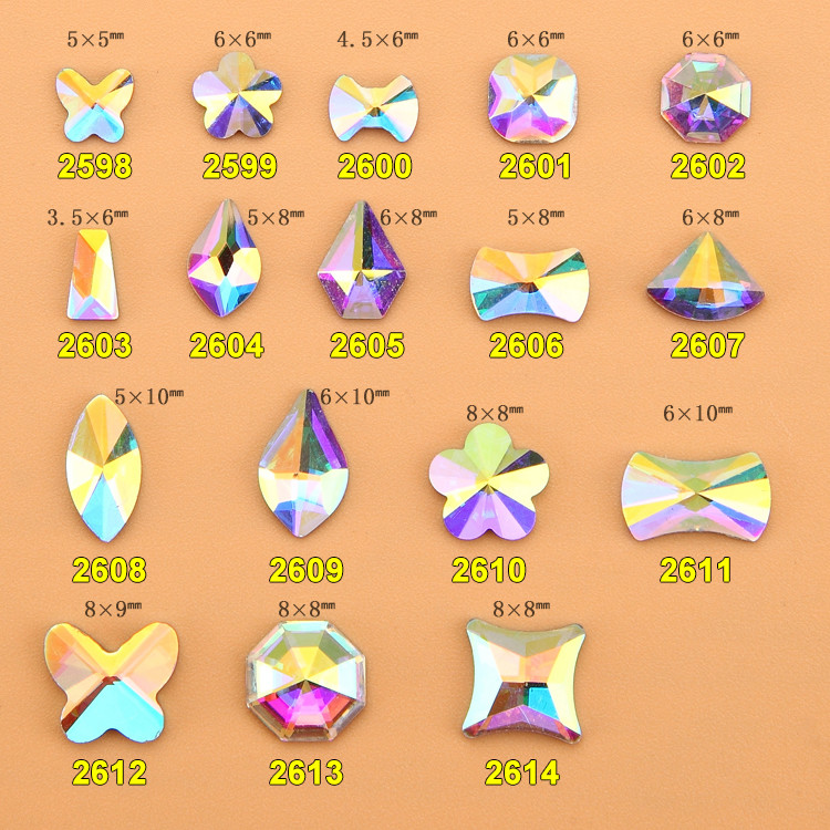 Hot NEW Wholesale Alloy Jewelry 3D Nail Art Jewelry Nail rhinestones Sticker Supplier Number ML2598-2614