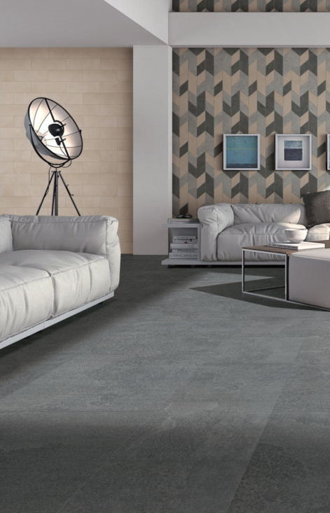 Anti Slip Black Matte Bathroom Ceramic Tiles 600*600mm Acid Resistant