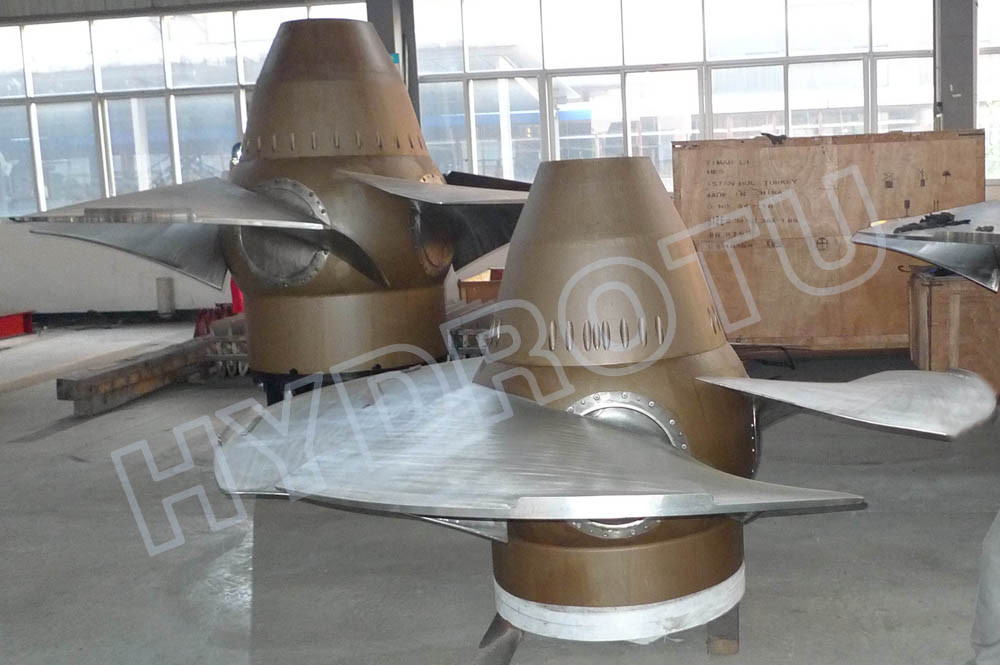 Vertical Kaplan Water Turbine / Kaplan Hydro Turbine with Generator and Speed Governor