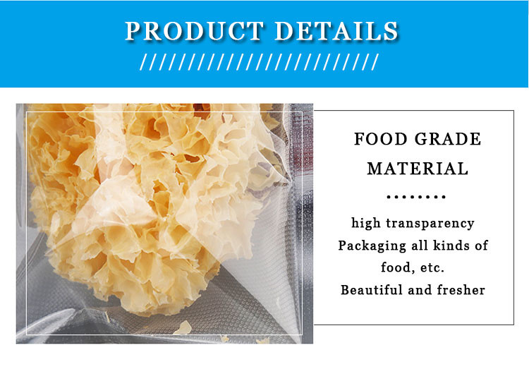 Reusable Food Saver Vacuum Sealer Bags Packaging Storage Compressed