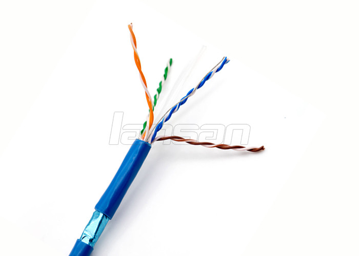 ETL HDPE 23AWG FTP Cat6 Lan Cable For Multi Media