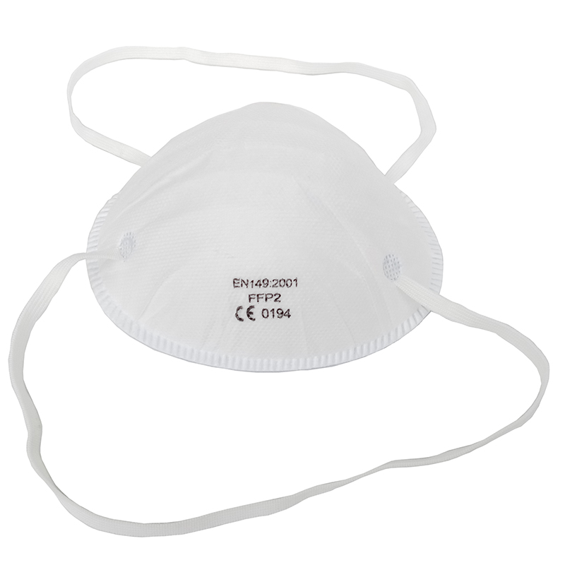 White Color Non Woven FFP3 Face Mask Disposable Protective Anti Bacterial Mask