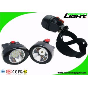 2.8 Ah Cordless LED Headlamp Rechargeable , Long Working Time Miners Cap Lamp