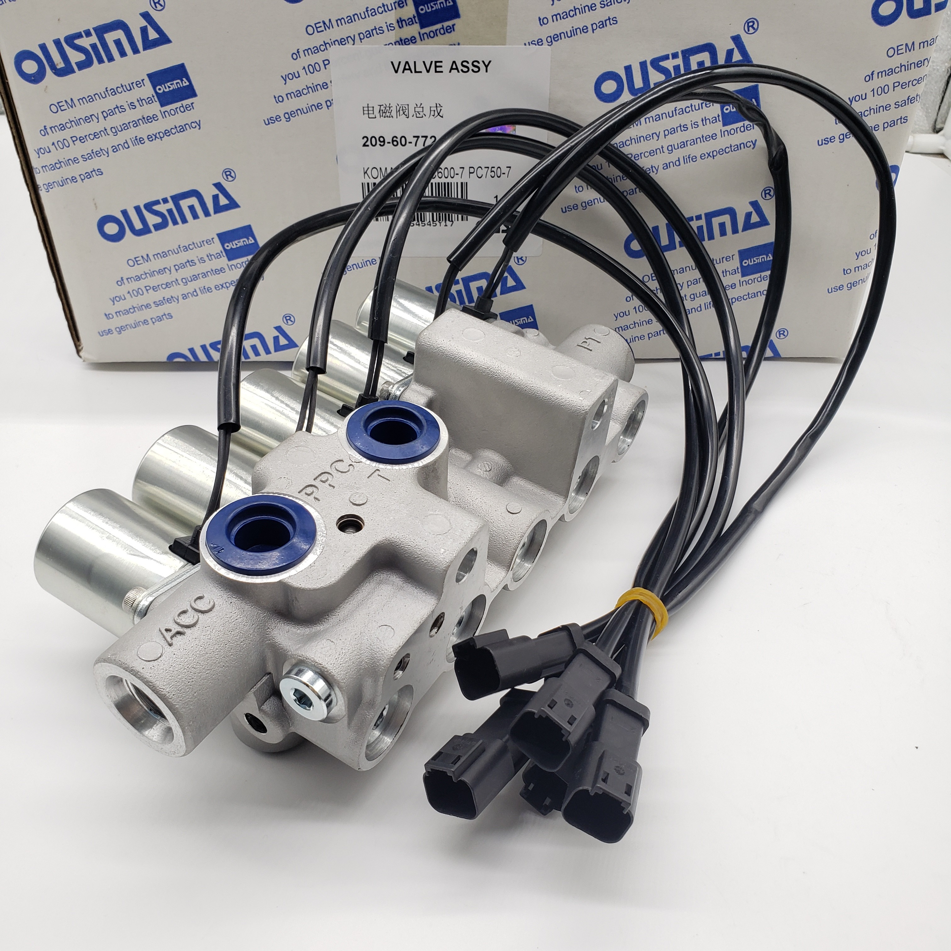 209-60-77240 209 60 77240 Excavator Solenoid Valve Group For KOMATSU PC600-7 PC750-7
