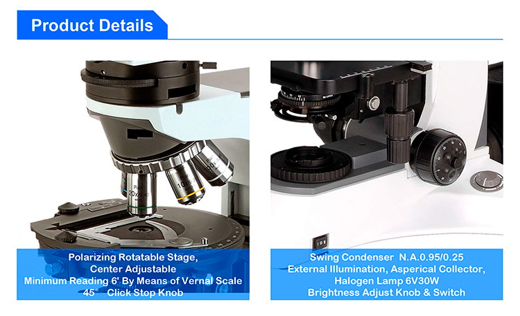 Comparison Polarizing Light Microscope Transmitted Light Microscopes CE A15.1019