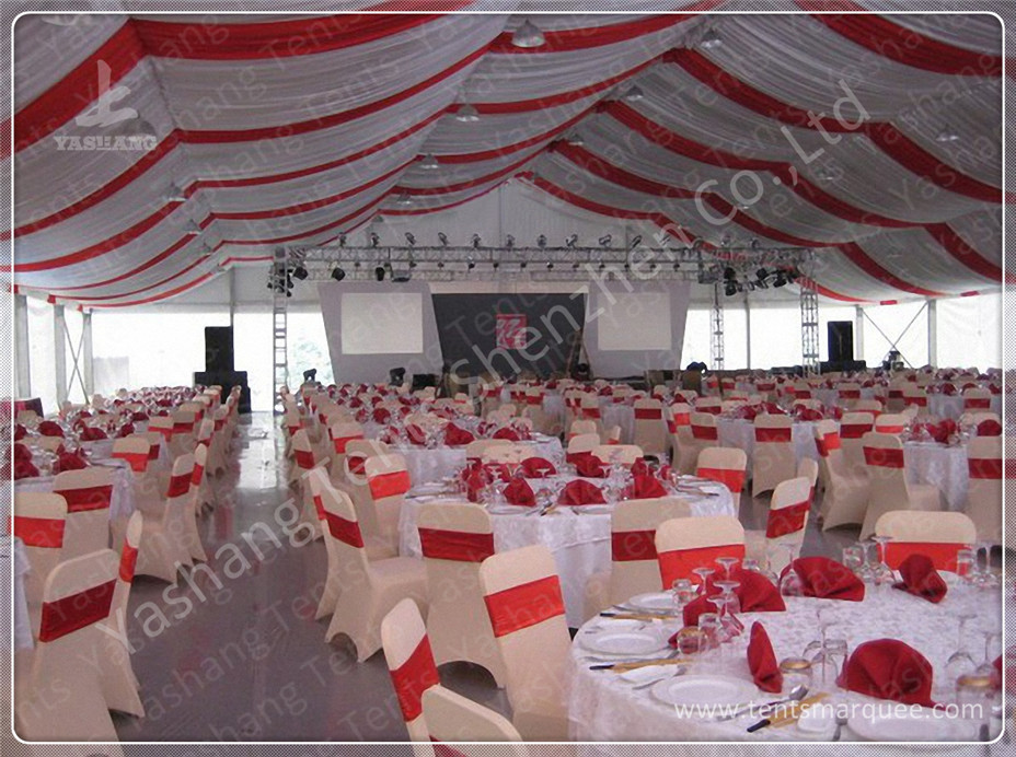Polygon Transparent Glass Wall wedding canopy tent high peak Aluminum Frame