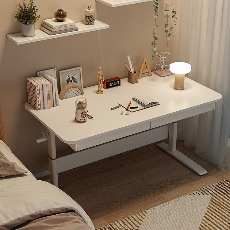 2023 CEO Office Furniture White Wooden Desk with Storage Table and Sit Standing Desk